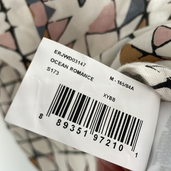 ROXY Sundress Tube Tank Strapless Mini Short Summer Beach coverup Dress - Med - Picture 16 of 17